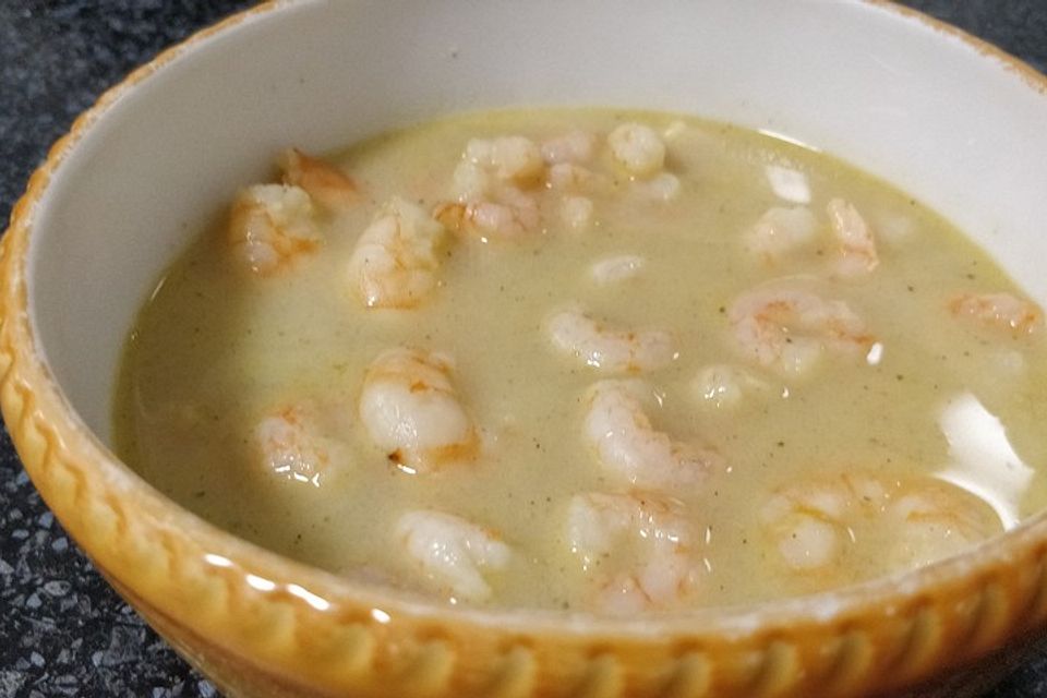 Karibische Shrimps - Kokos Suppe