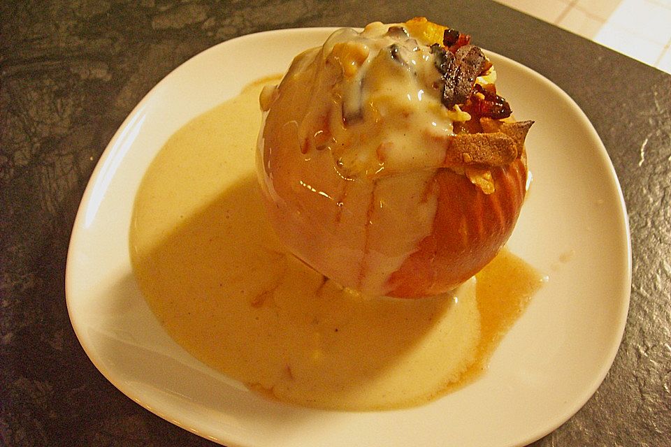 Bratapfel mit Lebkuchensauce