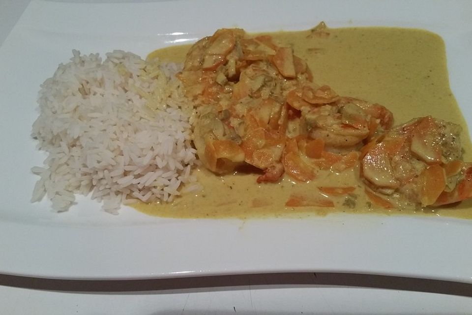 Garnelen-Kokos-Curry