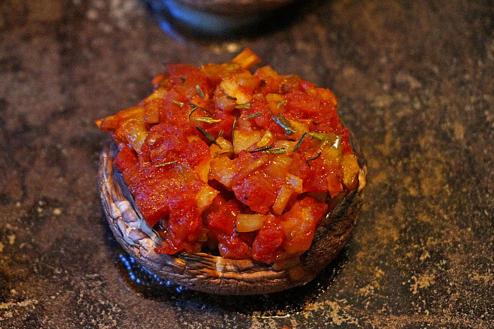 Champignons mit Chorizo gefüllt