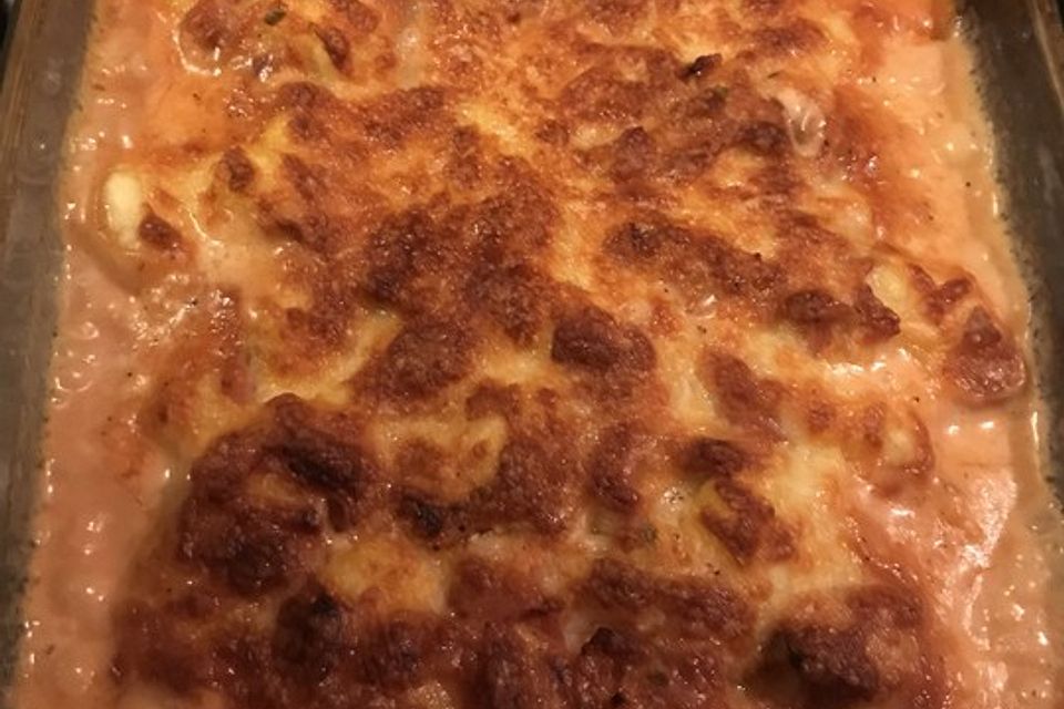 Gnocchi-Mozzarella-Auflauf