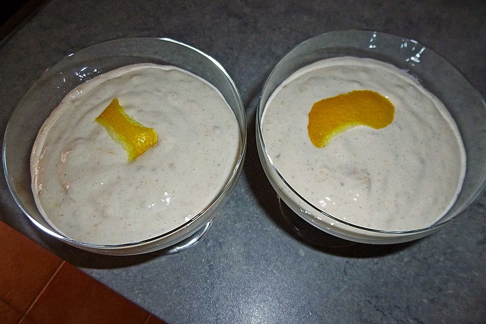 Bananenjoghurt mit Crème fraîche