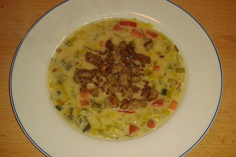 Frühlingszwiebelsuppe