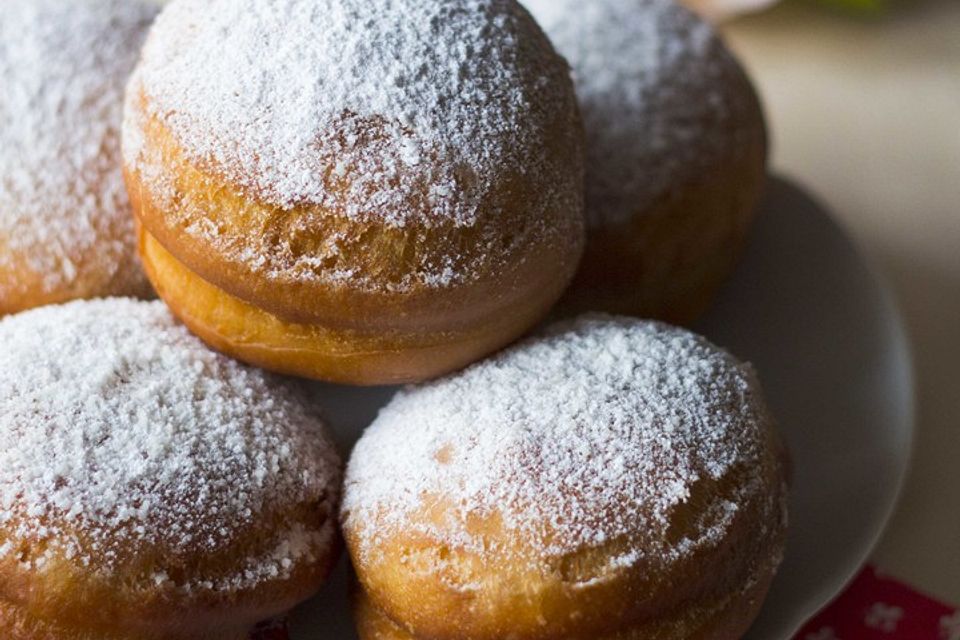 Vegane Berliner oder Krapfen