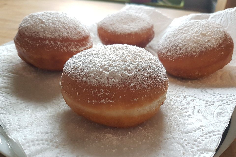 Vegane Berliner oder Krapfen