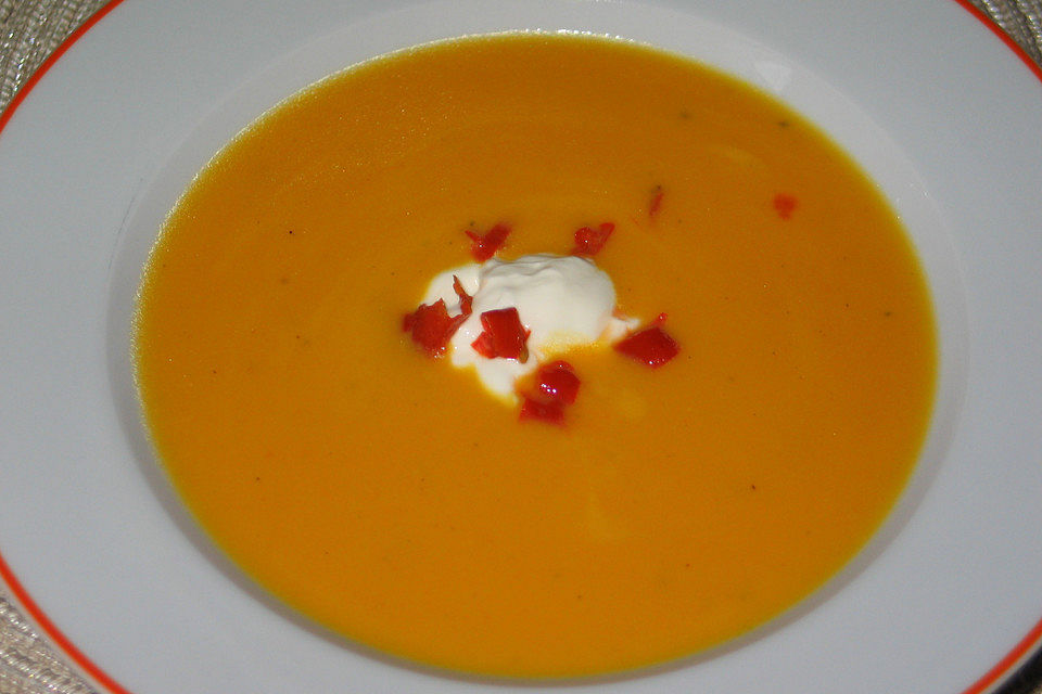 Exotische Kürbissuppe