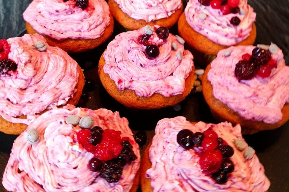 Waldfrucht Cupcakes