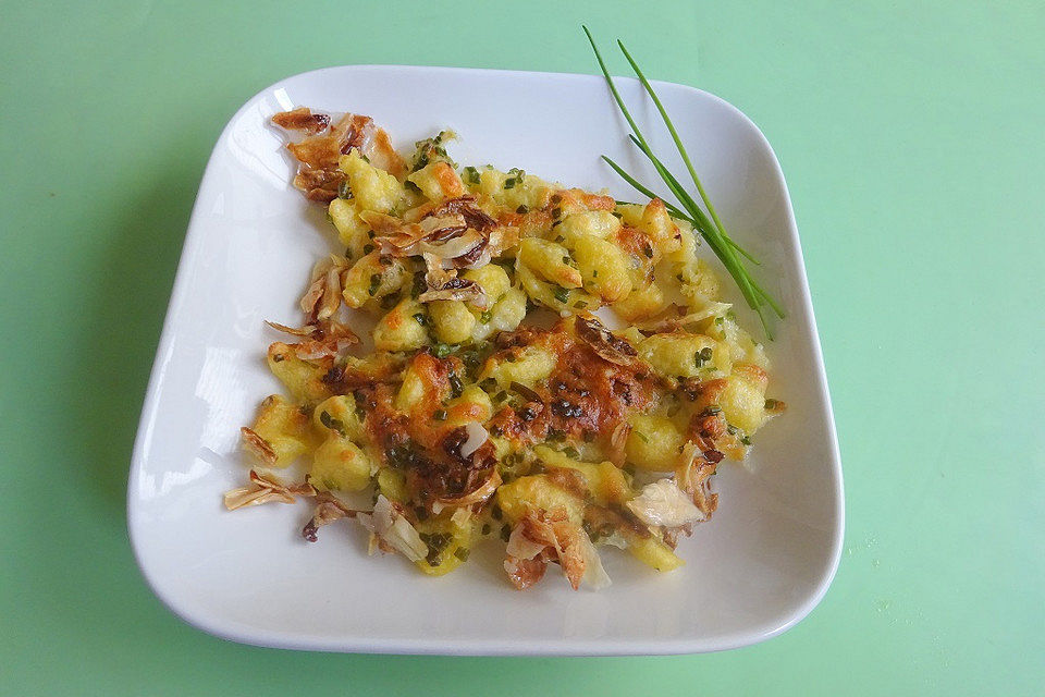 Vegane Käsespätzle