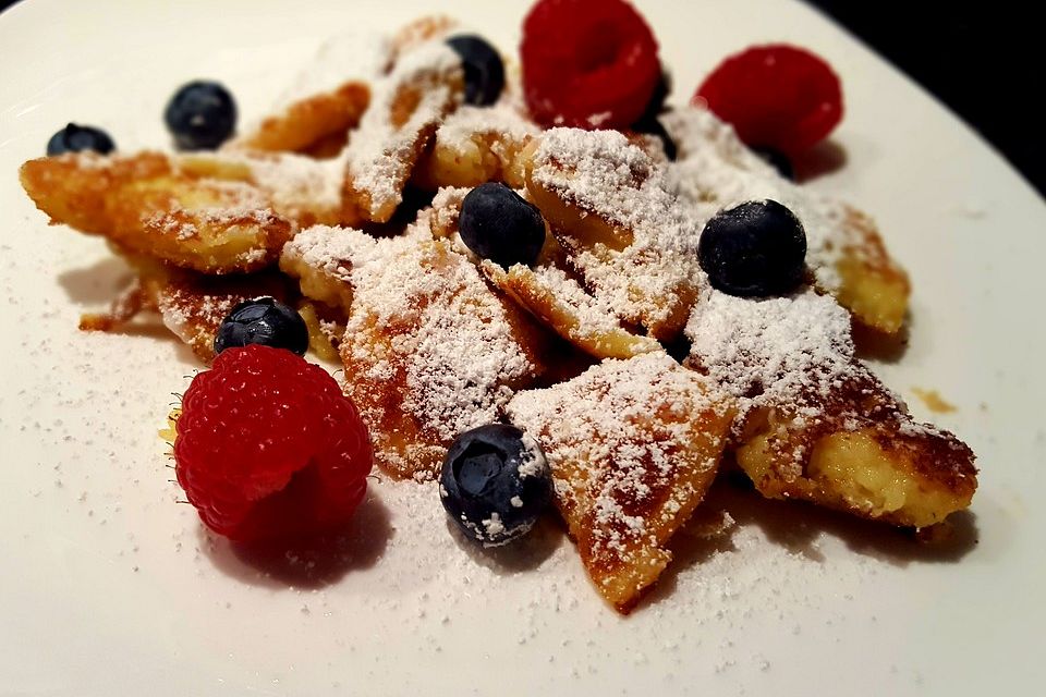 Kaiserschmarrn mit Vanille-Sojamilch