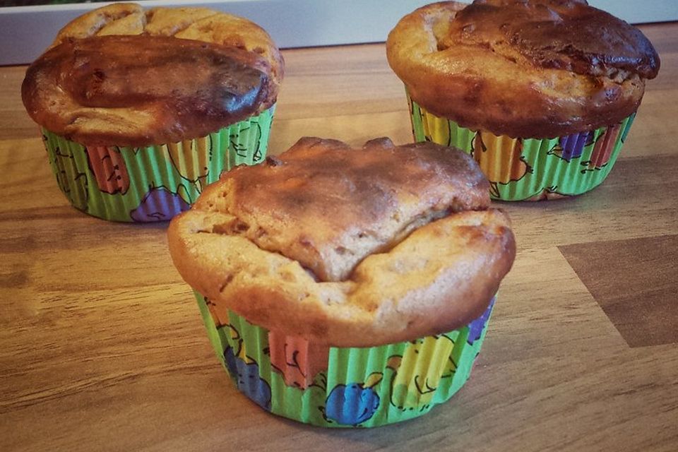 Low Carb Bananen-Zimtmuffins