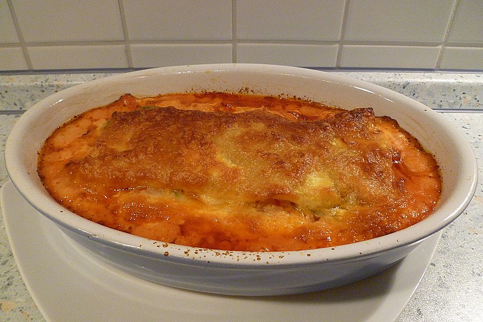 Lasagne mit buntem Gemüse