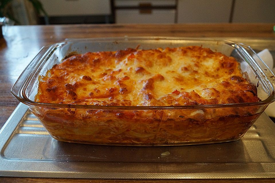 Lasagne mit buntem Gemüse