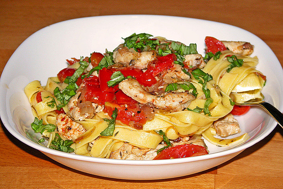 Pasta con pollo