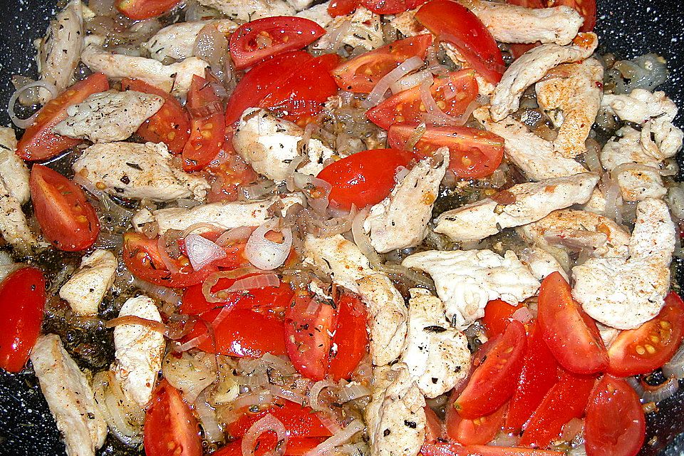 Pasta con pollo