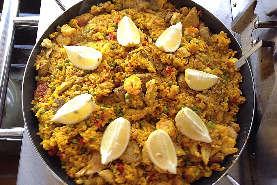 Schnuckis Paella mit Garnelen