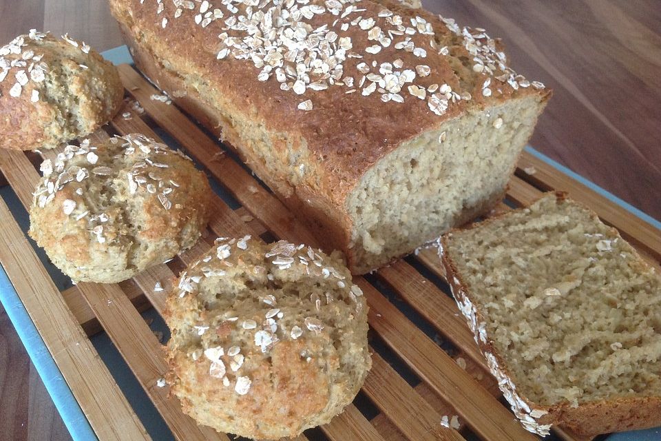 Haferflocken-Quark-Brot