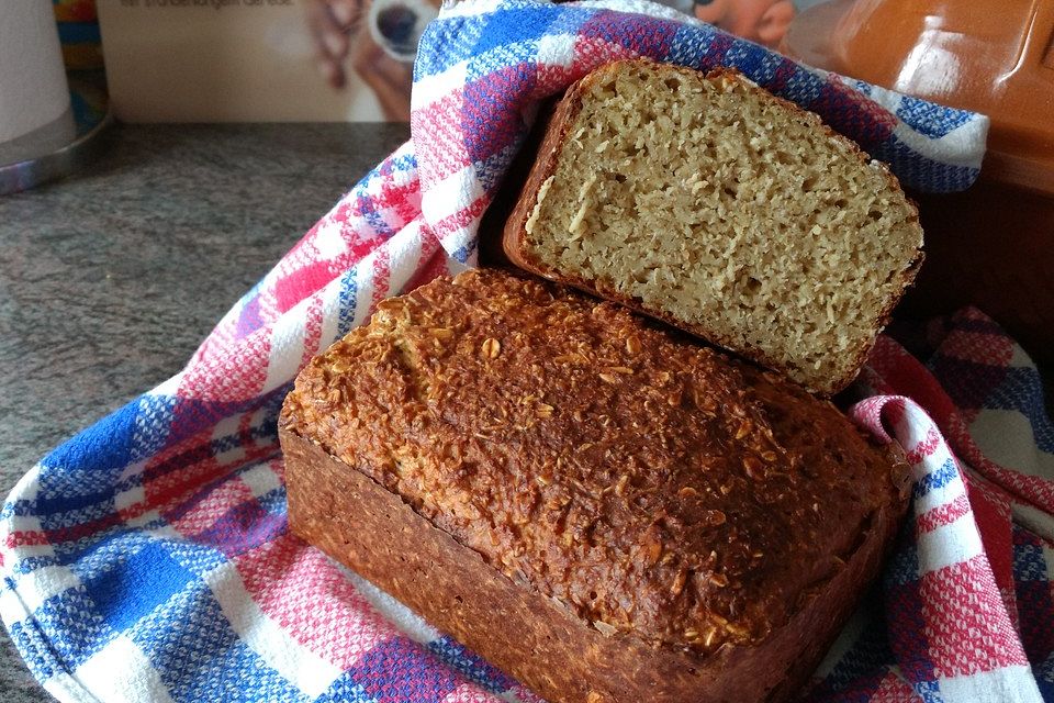 Haferflocken-Quark-Brot