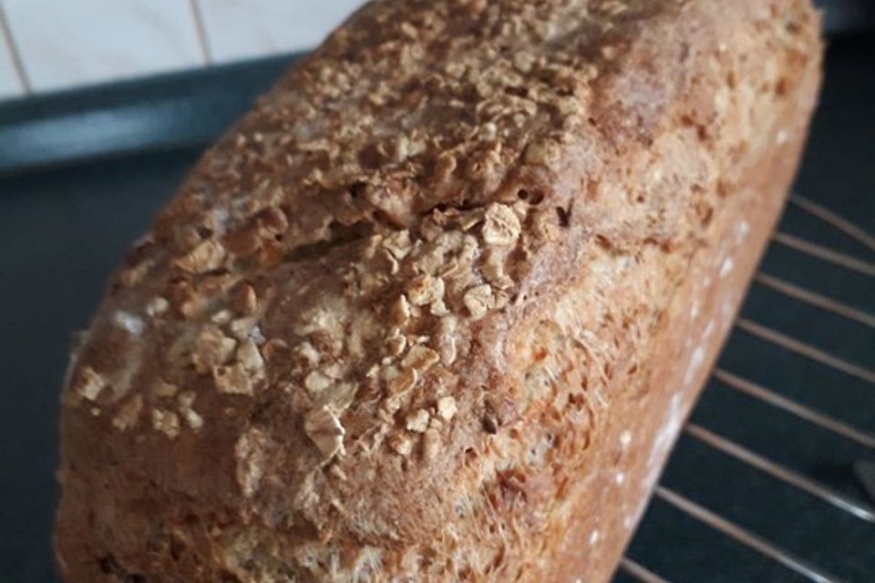 Haferflocken-Quark-Brot