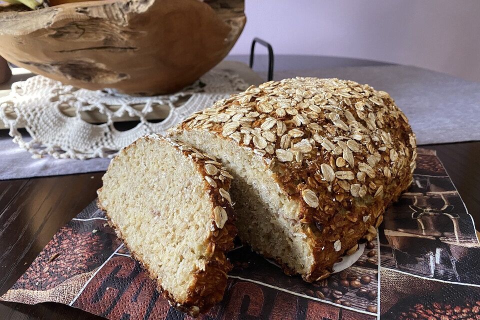 Haferflocken-Quark-Brot