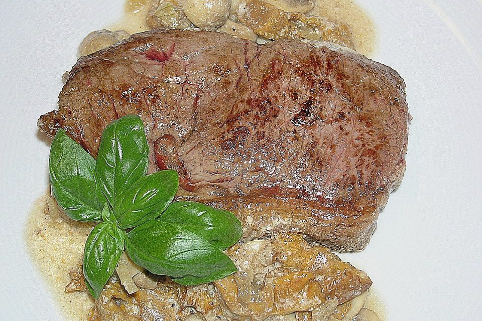 Rinderfiletsteaks mit Pilzen