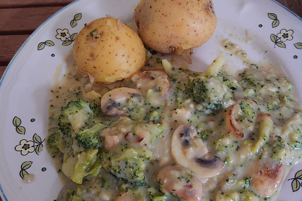 Champignon-Brokkoli-Pfanne