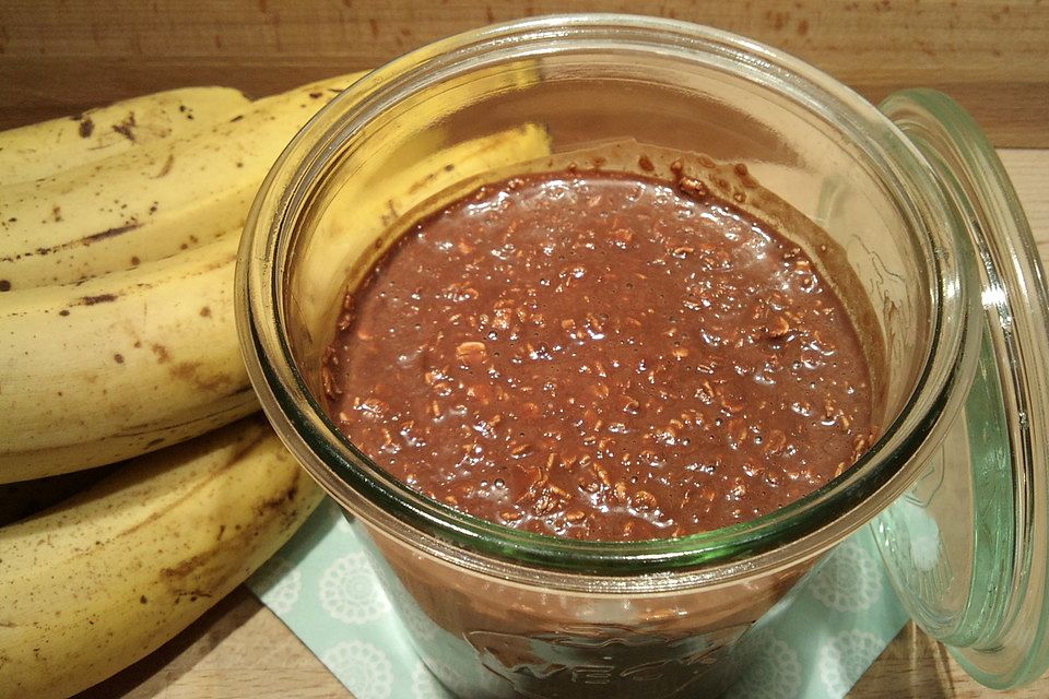 Overnight Oats Banane-Schoko