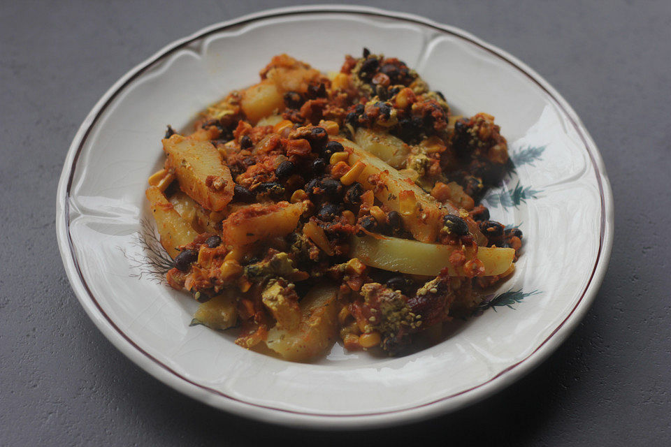 Vegane Chili Cheese Fries