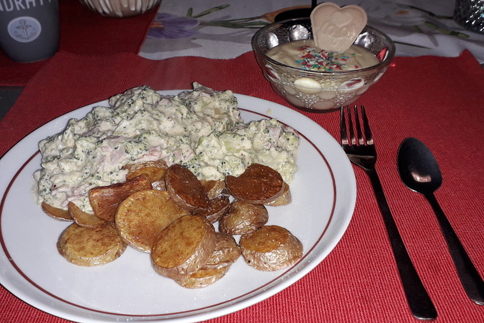 Brokkoli mit Frischkäse