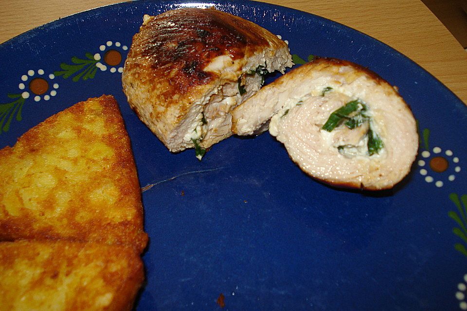 Bärlauch-Schnitzelröllchen