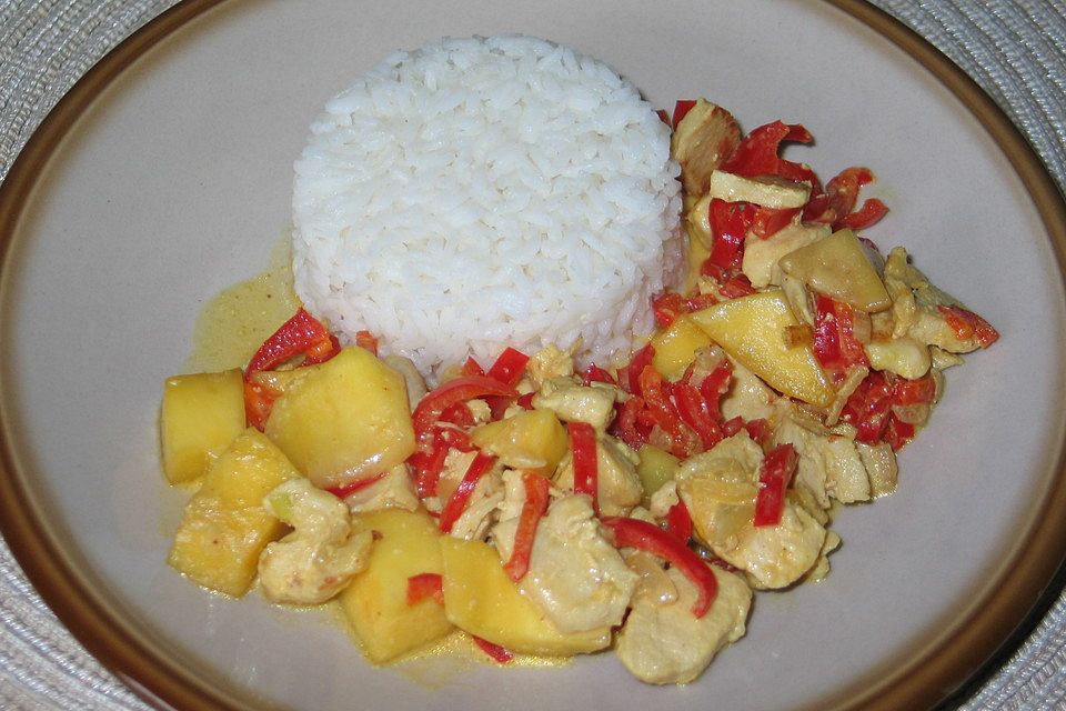 Mango-Curry Geschnetzeltes