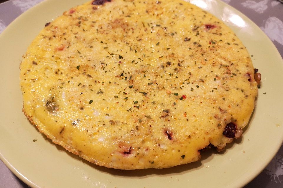 Rote Bete-Feta-Omelette