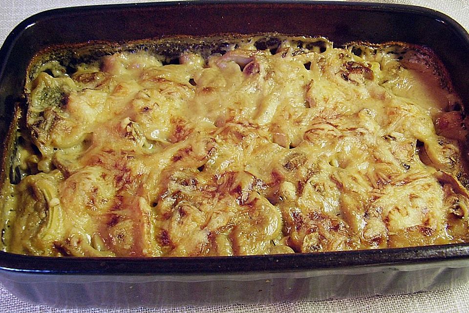 Maultaschen in Champignon - Sahne