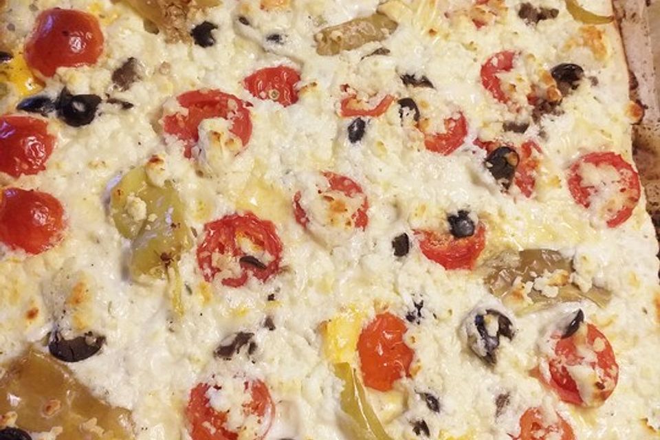 Griechischer Flammkuchen