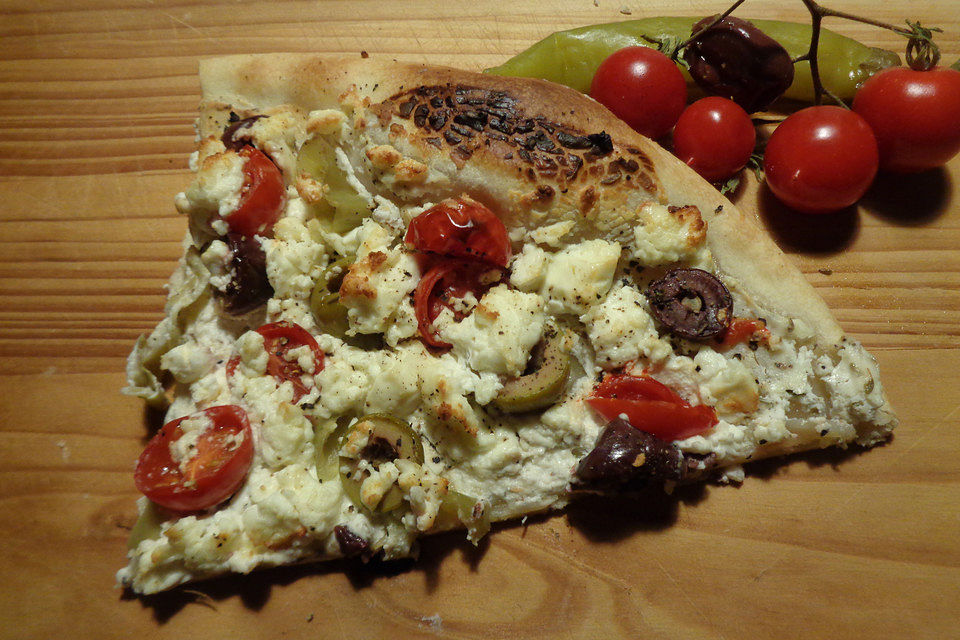 Griechischer Flammkuchen