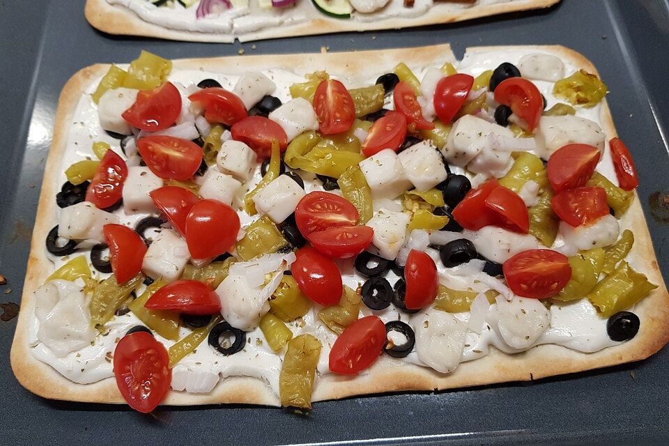 Griechischer Flammkuchen