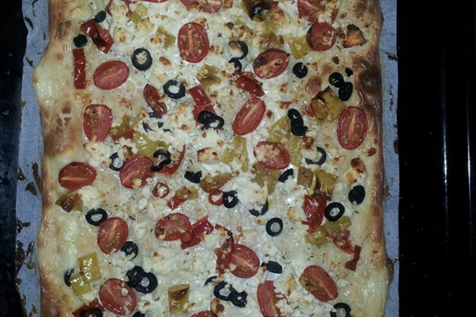 Griechischer Flammkuchen