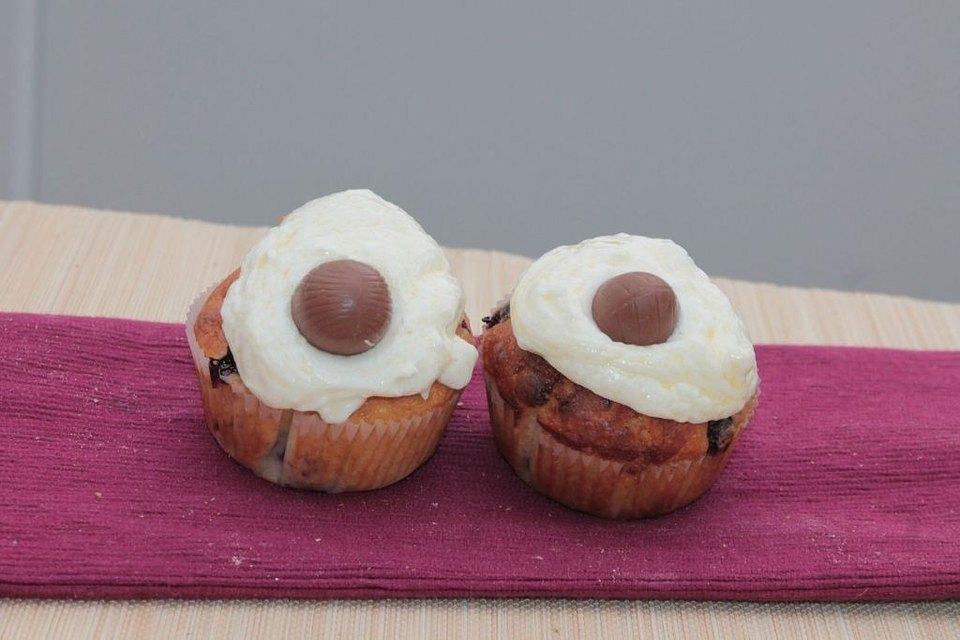 Leckere Muffins als Schäfchen