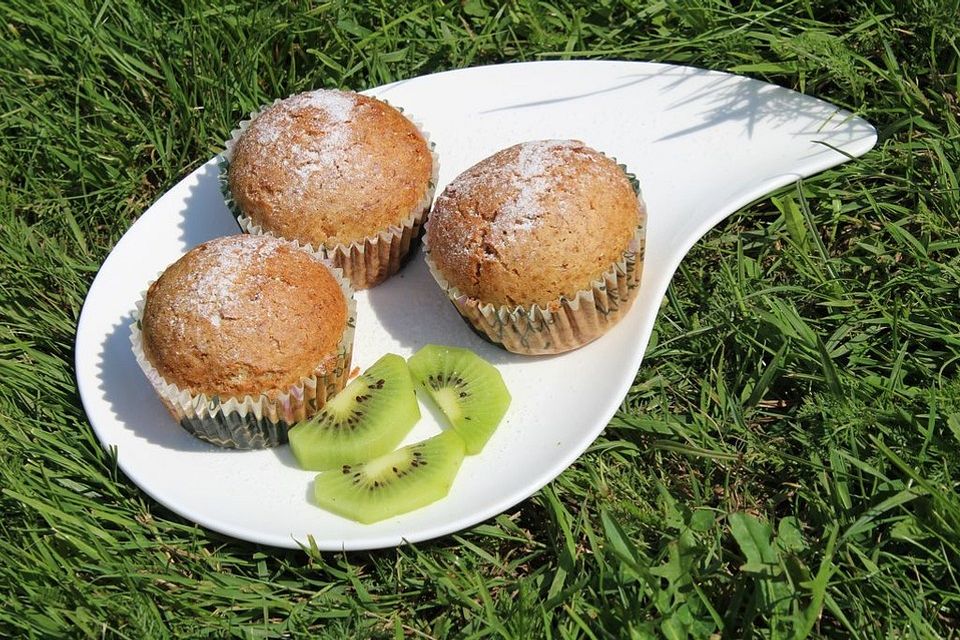 Bananen-Kiwi-Muffins