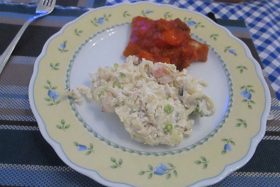 Frühlingsfrischer Nudelsalat