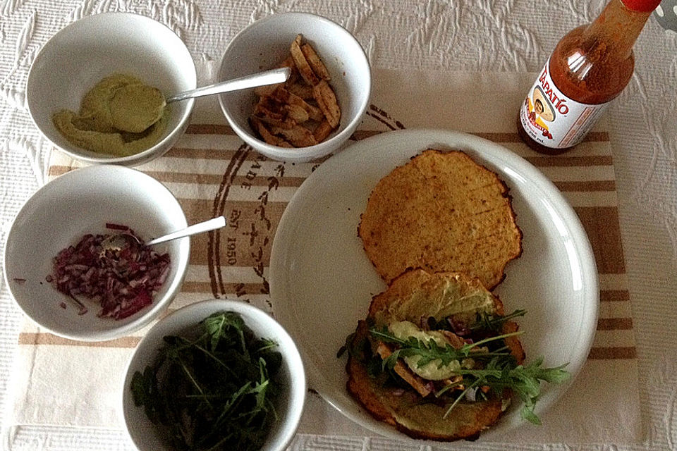 Blumenkohl-Tacos mit Putenbrust