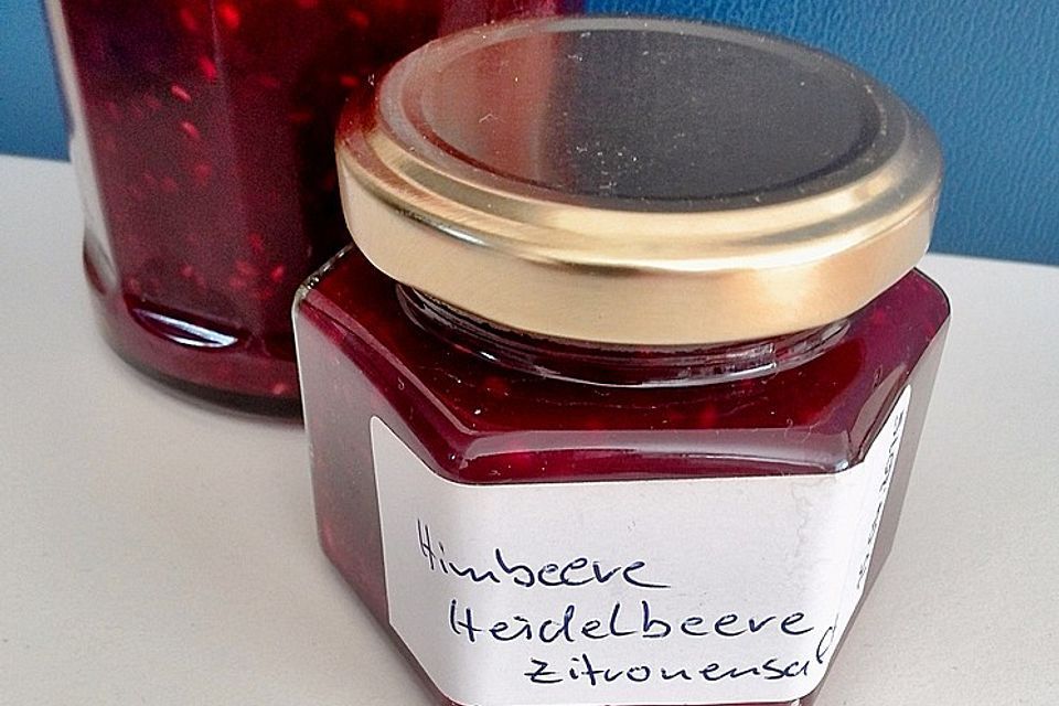 Himbeer-Heidelbeer-Marmelade