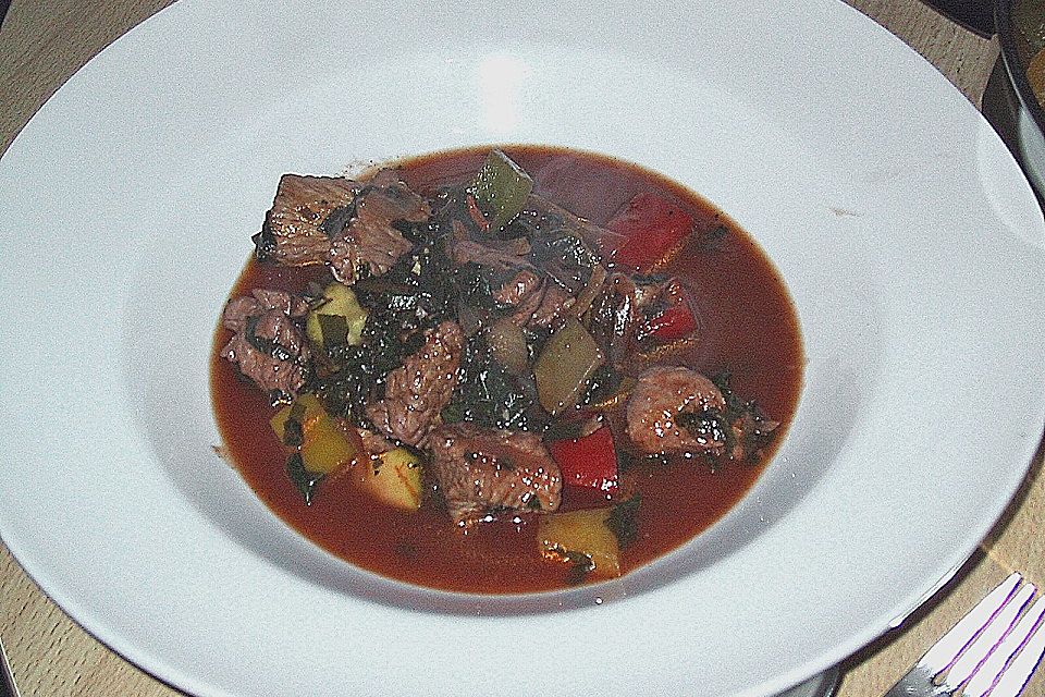 Putenragout mit Bärlauch