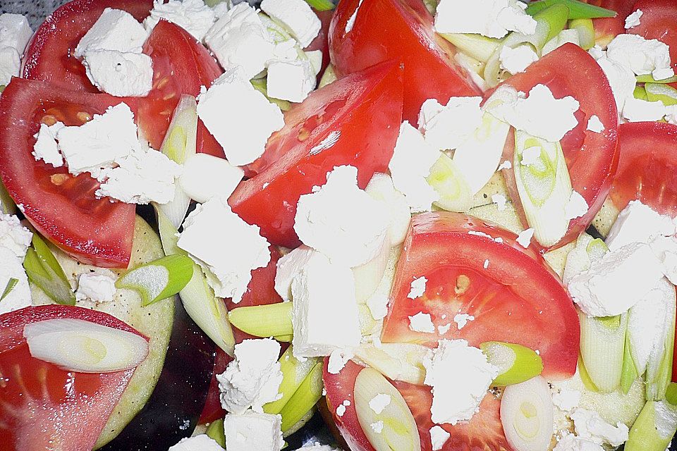 Aubergine mit Feta