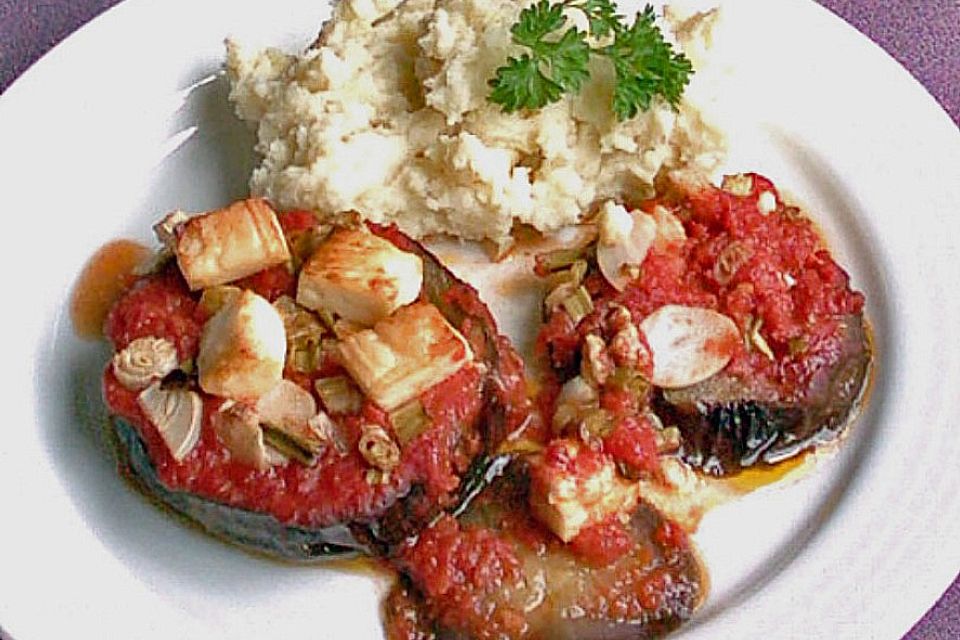 Aubergine mit Feta