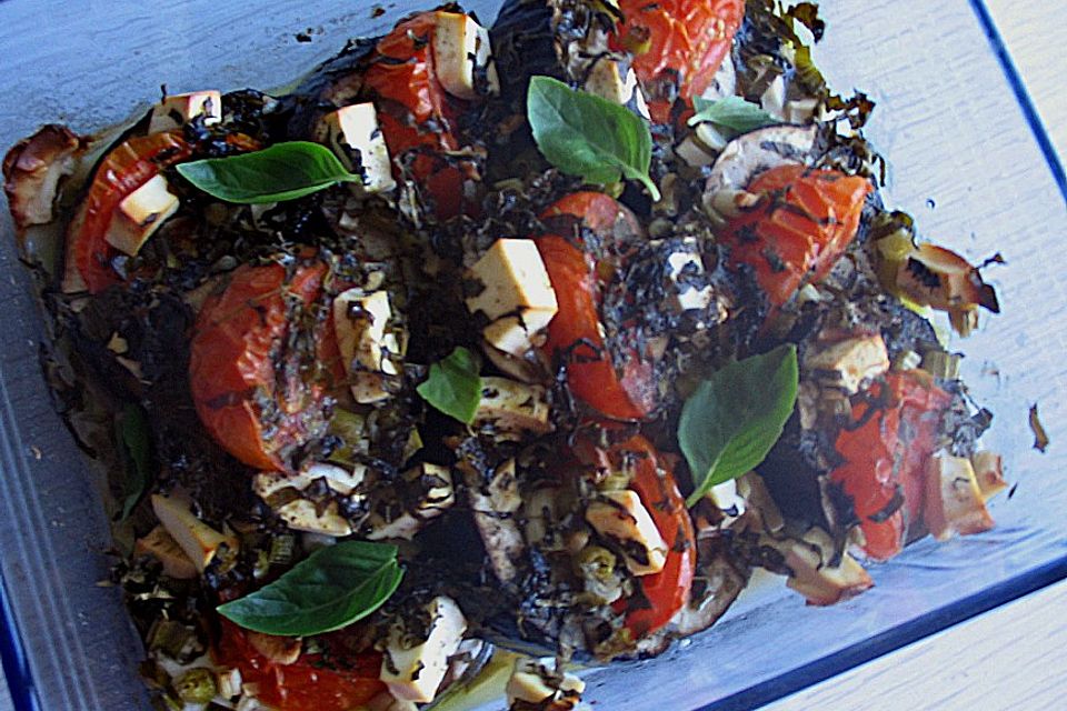 Aubergine mit Feta