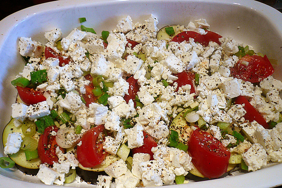 Aubergine mit Feta