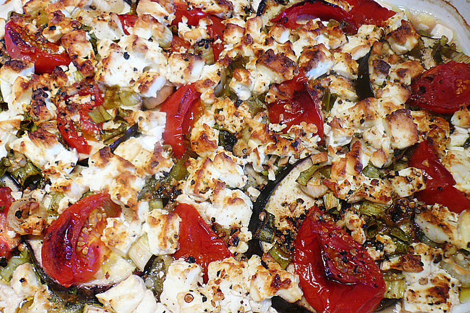 Aubergine mit Feta