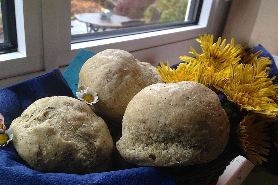 Gänseblümchen-Brötchen