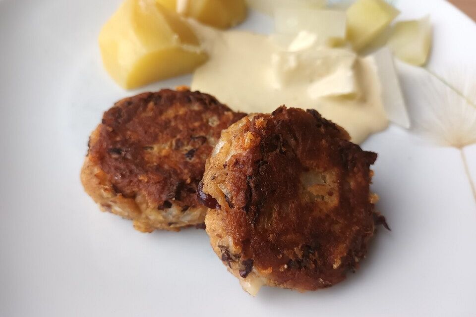 Vegetarische Bratlinge mit Kidneybohnen