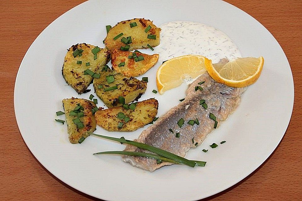 Kartoffeln in Bärlauchbutter gebraten